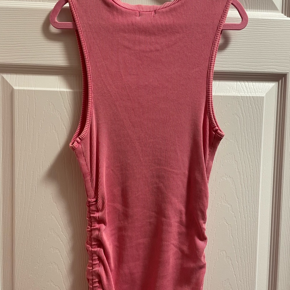 Garage Pink Ria Ruched Tank Dress - Picture 5 of 9